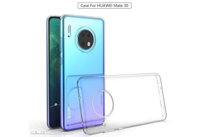 Suposto case para o Huawei Mate 30: novo smartphone deve ser anunciado em 19 de setembro, junto de novo chipset (Imagem: Reprodução/Phone Arena)