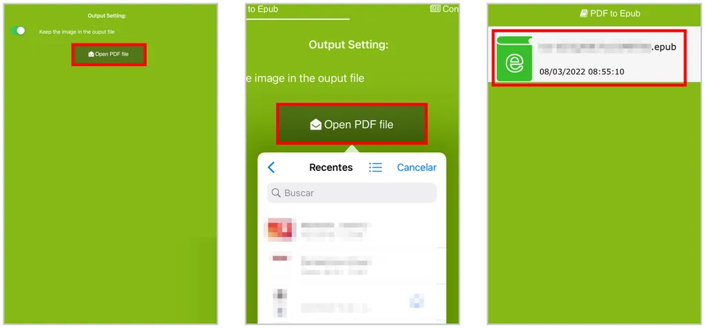 Veja como transformar PDF em ePub no iPhone (Captura de tela: Thiago Furquim)