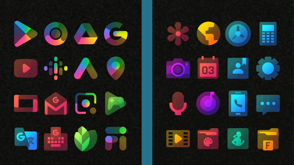 imagens do app App Colorful Transparent Icon Pack