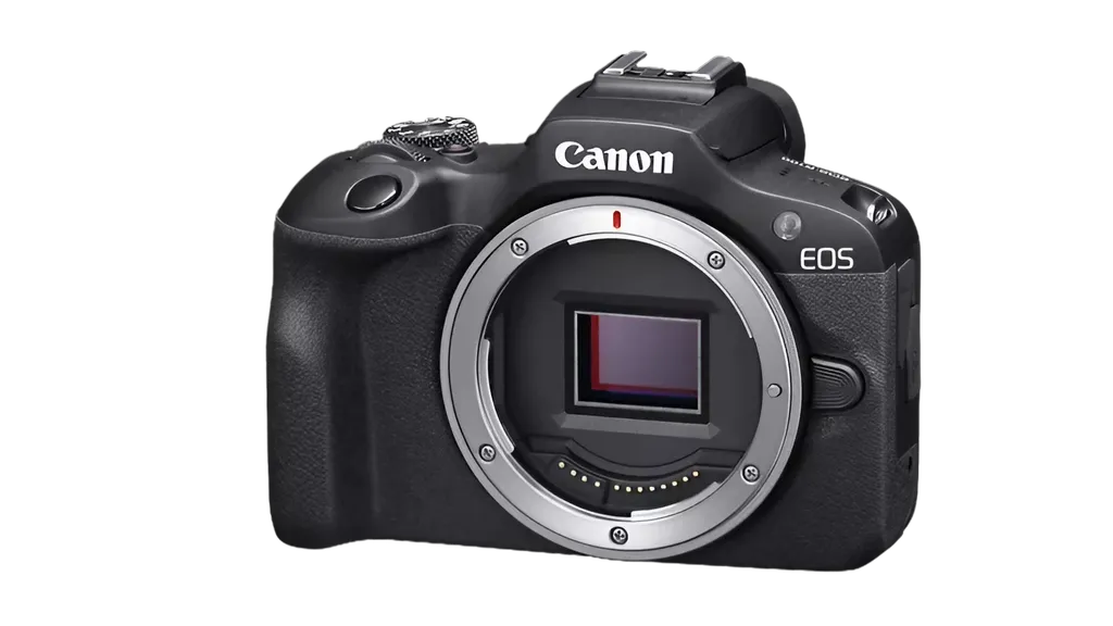 A Canon EOS R100 assume o posto de câmera mirrorless mais acessível da gigante, trazendo cortes significativos em muitos recursos (Imagem: Reprodução/Canon)
