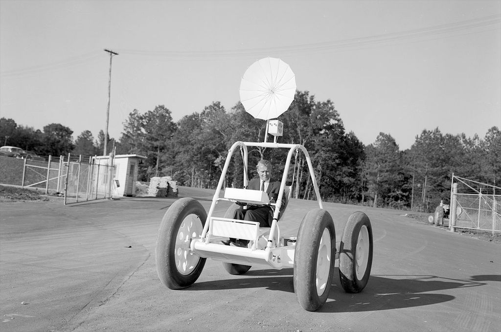 Protótipo do rover lunar que foi perdido (Foto: NASA)
