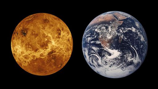 Impactos de rochas espaciais podem explicar as diferenças entre a Terra e Vênus