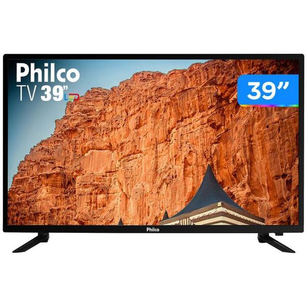 TV 39” HD D-LED Philco PTV39N87D - VA 60Hz 3 HDMI 1 USB [CUPOM]