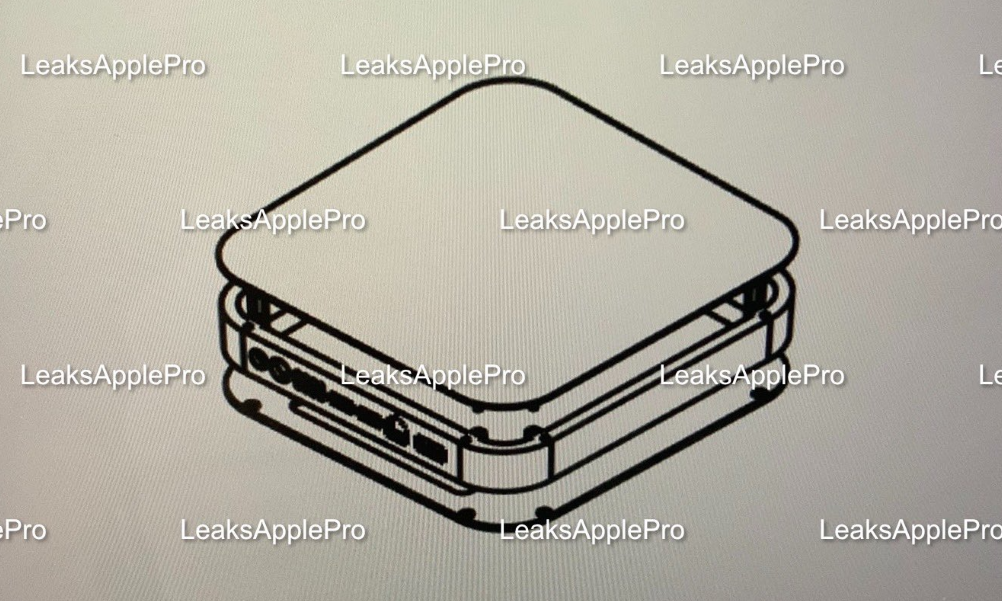 Figura detalha tampa superior e inferior para acabamento do Mac mini de 2021 (Imagem: Reprodução/LeaksApplePro)