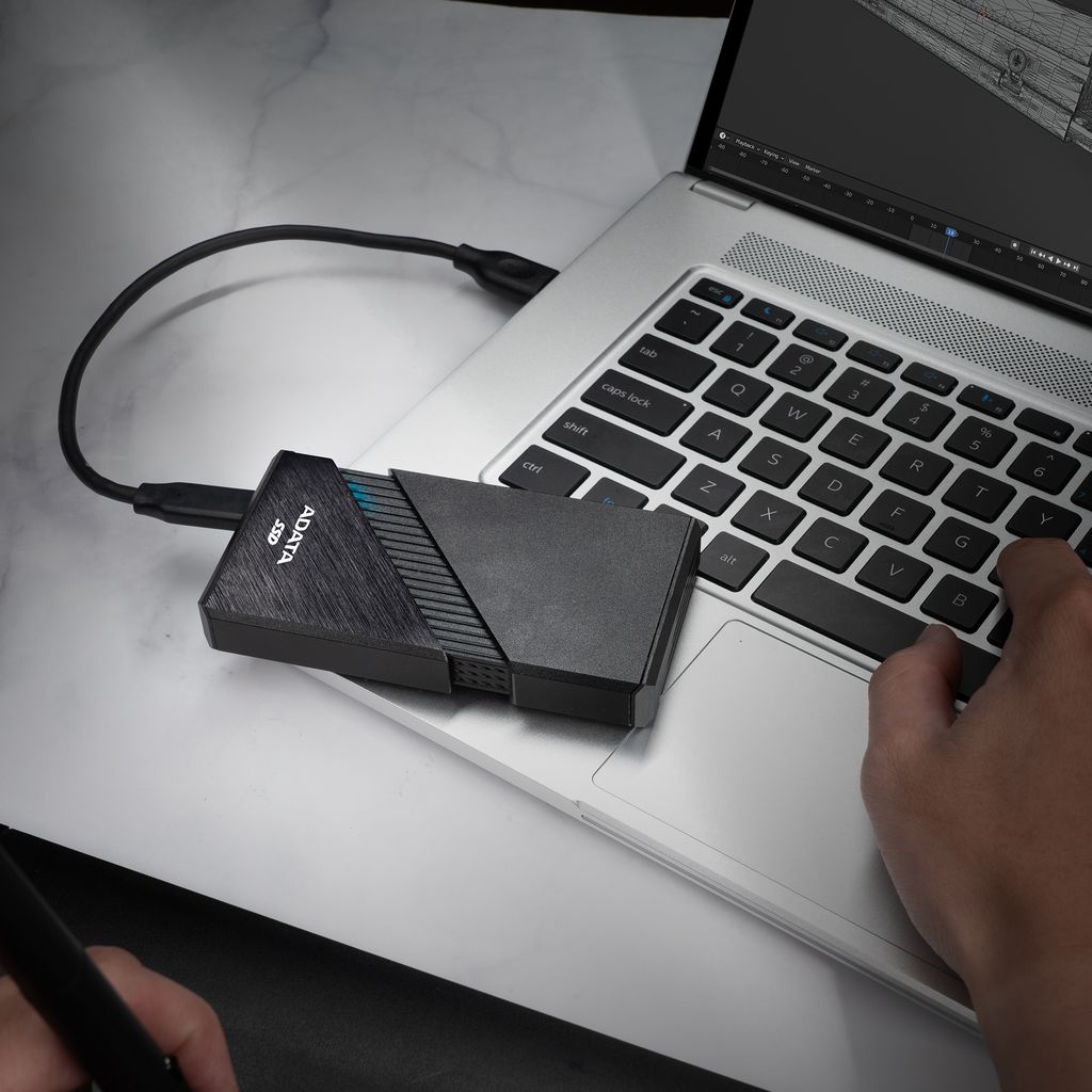 ADATA SE920 External SSD brings read and write speeds of up to 3,800 MB/s.  (Image: ADATA/Disclosure)