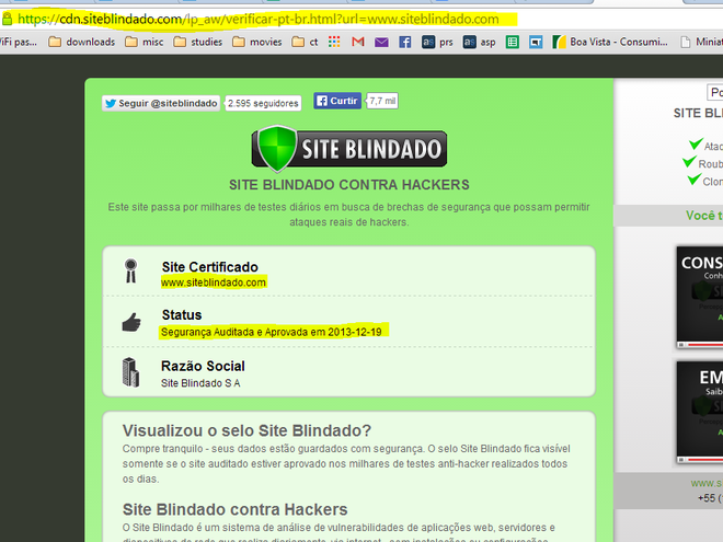 Site blindado Site blindado
