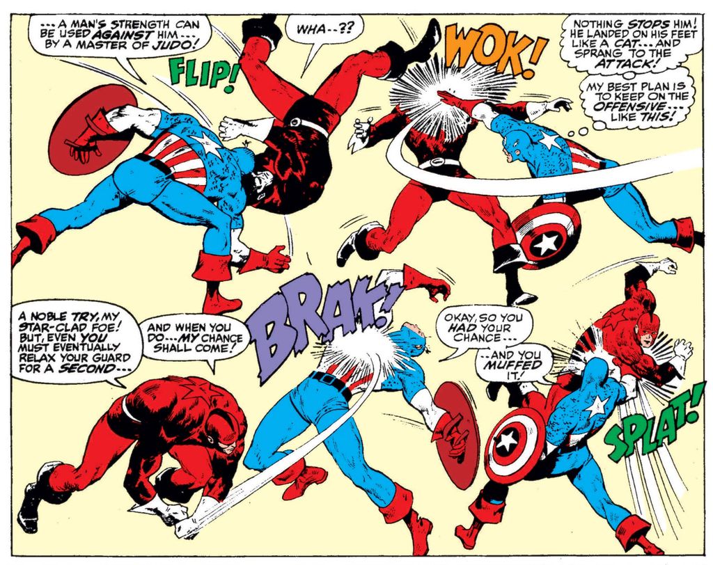 Nos quadrinhos, o Guardião Vermelho é muito mais habilidoso do que forte (Imagem: Reprodução/Marvel Comics)