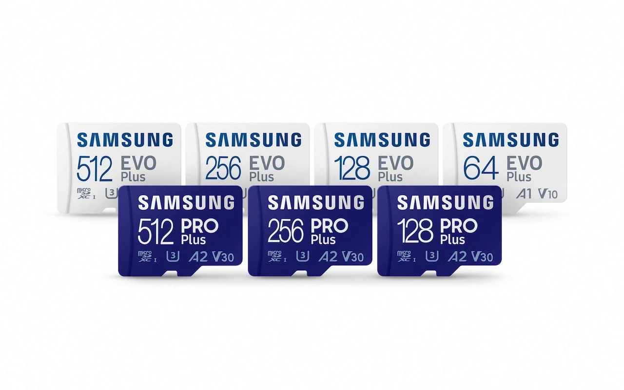 Cartões podem chegar a 512 GB de armazanemento (Imagem: Divulgação/Samsung)