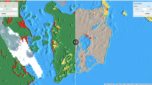 Ferramenta do Google mostra mudanças na superfície da Terra em tempo real