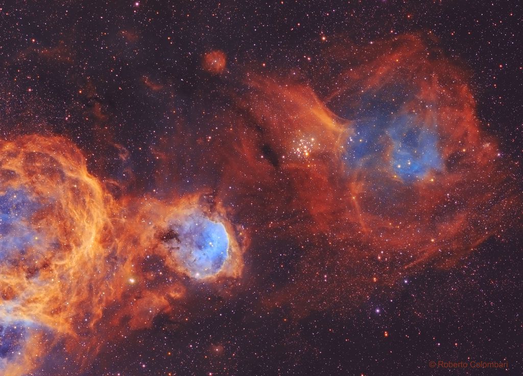 Porção ao norte da Nebulosa Carina (Imagem: Reprodução/Roberto Colombari)