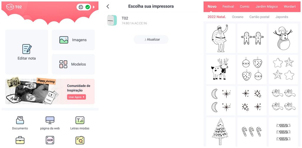 Aplicativo Phomemo (Captura: Jucyber/Canaltech)