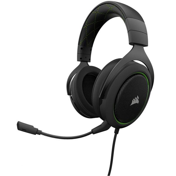 Headset Gamer Corsair P2 Stereo 2.0 Preto e Verde HS50 - CA-9011171 [NO BOLETO]