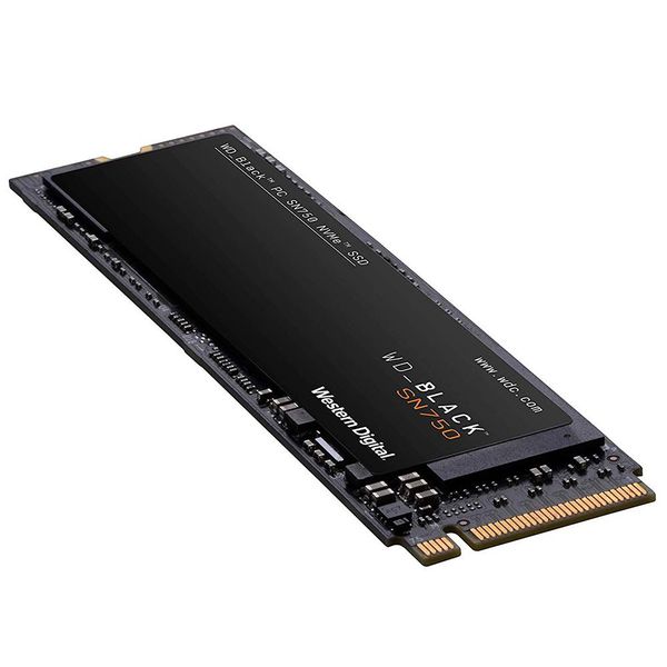 SSD WD Black SN750, 500GB, M.2, NVMe, Leitura 3430MB/s, Gravação 2600MB/s - WDS500G3X0C [À VISTA]