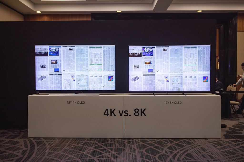 Samsung demonstra diferenças entre 4K e 8K no Technical Summit, em São Paulo (Foto: Divulgação / Samsung)