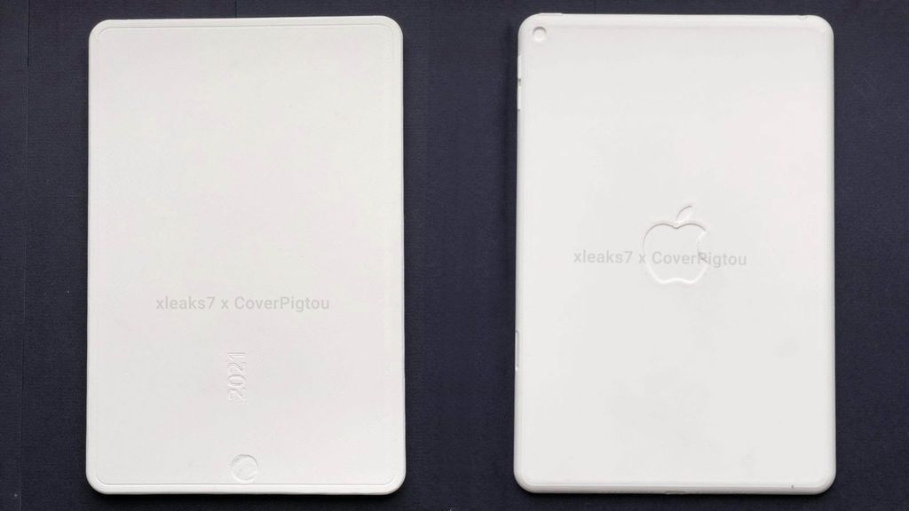 Um mockup do iPad Mini 6 divulgado nesta semana indicava tela ampla de borda, mas este não parece ser o caso (Imagem: xleaks7/Pigtou)
