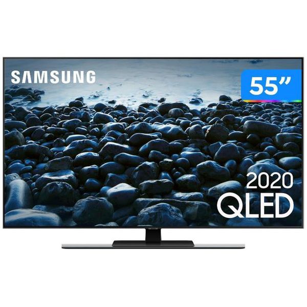 Smart TV 4K QLED 55” Samsung Q80TA Alexa Built In - Pontos Quânticos Modo Game Som em Movimento [CUPOM]