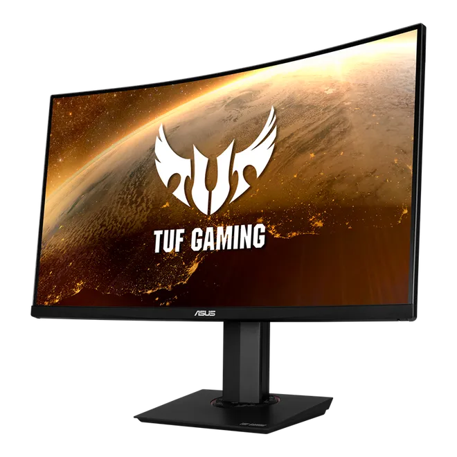 O ASUS TUF Gaming VG32VQ é um monitor curvo com resolução 2K (Imagem: Divulgação/ASUS)