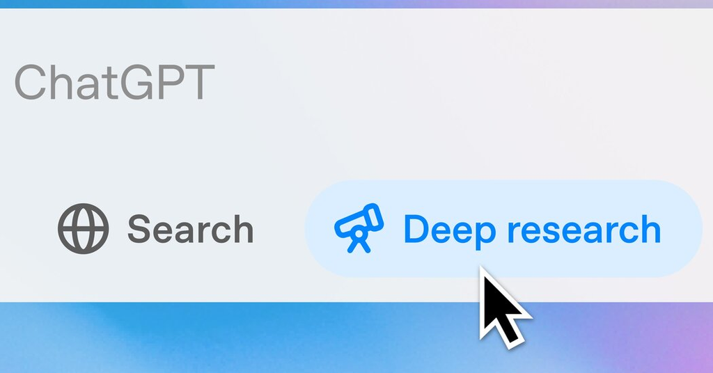 A ferramenta Deep Research, disponível apenas em planos pagos do ChatGPT, se vincula ao Gmail do usuário, e podia enviar informações pessoais a hackers (Imagem: OpenAI/Divulgação)