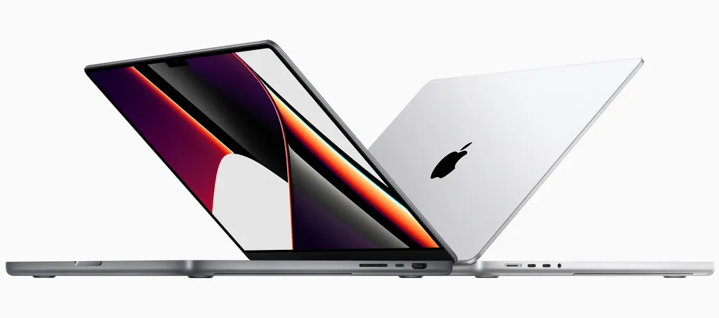 MacBook Pro de 2022 deve manter visual e características do ano anterior, mas oferecendo chips mais velozes (Imagem: Reprodução/Apple)