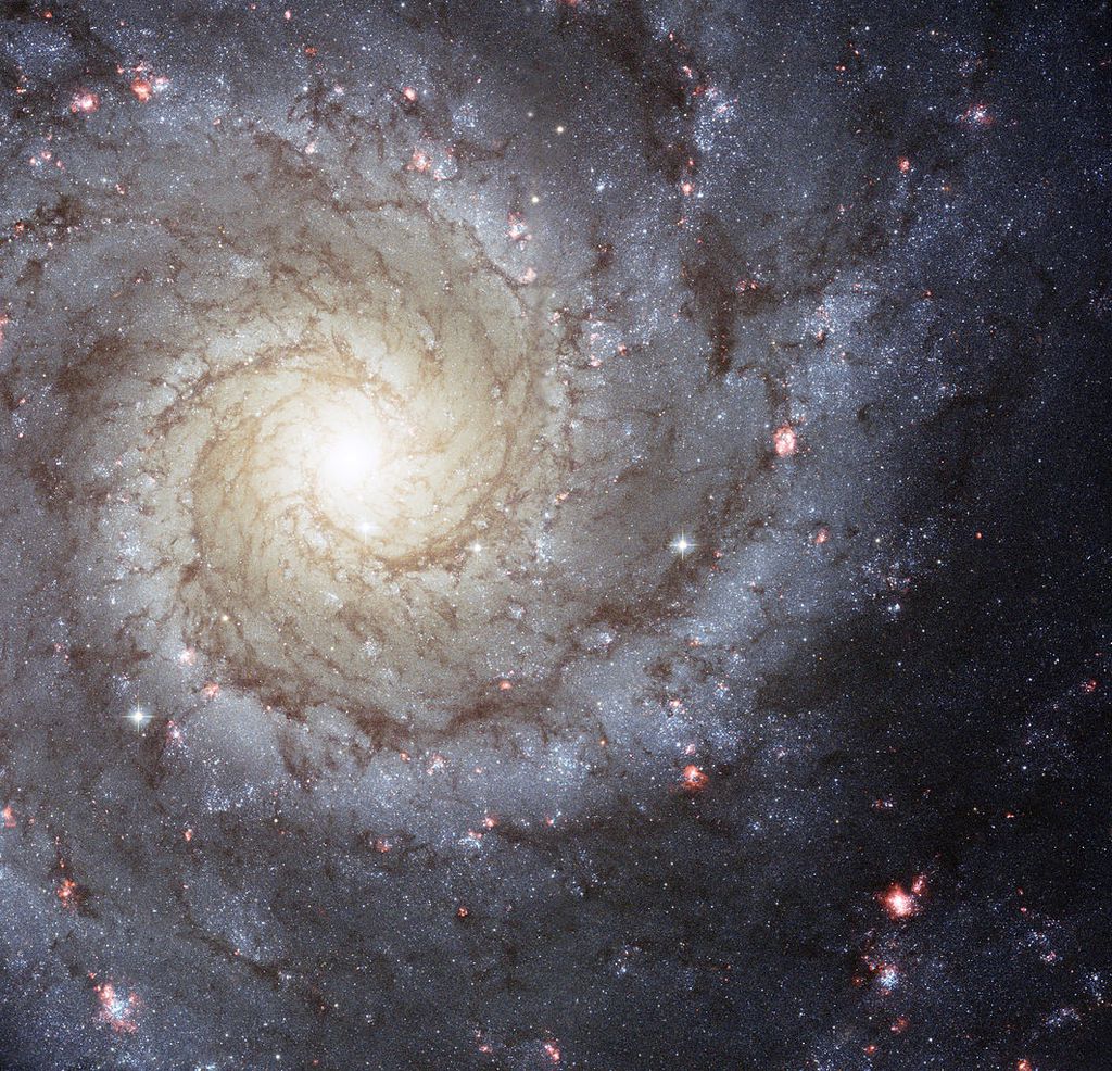 A galáxia M74 é uma espiral Sc (Imagem: Reprodução/NASA/ESA/Hubble Heritage/ESA/Hubble Collaboration)