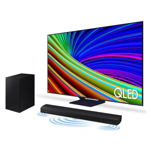 [PARCELADO] Combo Samsung Smart TV 55" QLED 4K Q65C + Soundbar HWB555/ZD [CUPOM NO CARRINHO + LEIA A DESCRIÇÃO]