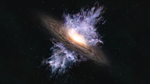 Um buraco negro expulsou o material estelar desta galáxia de 13 bilhões de anos