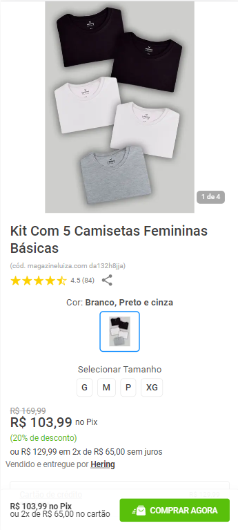 Pack 5 Camisetas De Treino Femininas CE'CERDR - Absorção De Umidade