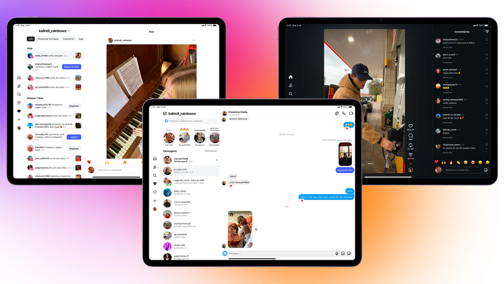 Instagram ganha aplicativo para iPad (Imagem: Divulgação/Meta)