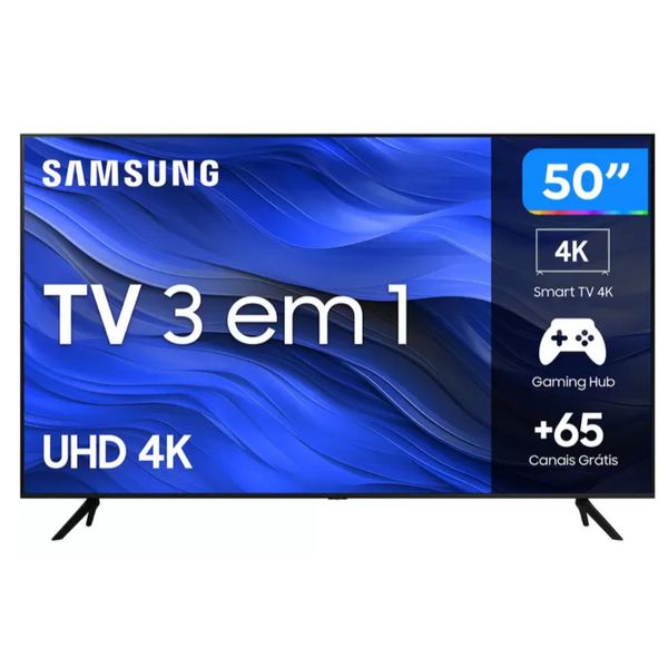 Smart TV 50” UHD 4K LED Samsung 50CU7700 - Wi-Fi Bluetooth Alexa 3 HDMI | CUPOM