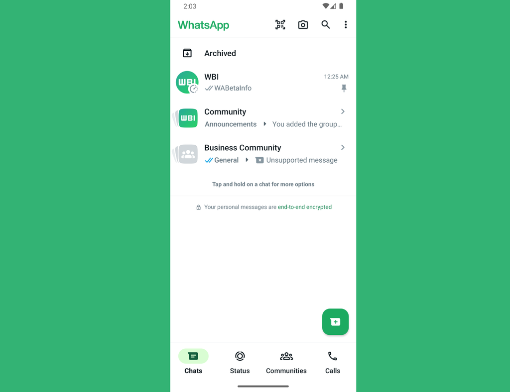 whatsapp beta upi code