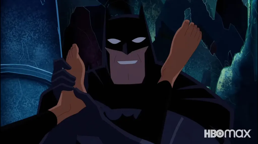 Nem o Batman escapa do humor de Harley Quinn (Imagem: Reprodução/HBO Max)