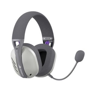PARCELADO | Fone de Ouvido Headset Gamer Havit Fuxi-H3 Gray, Com Fio e Sem Fio, Wireless 2,4GHz, Bluetooth