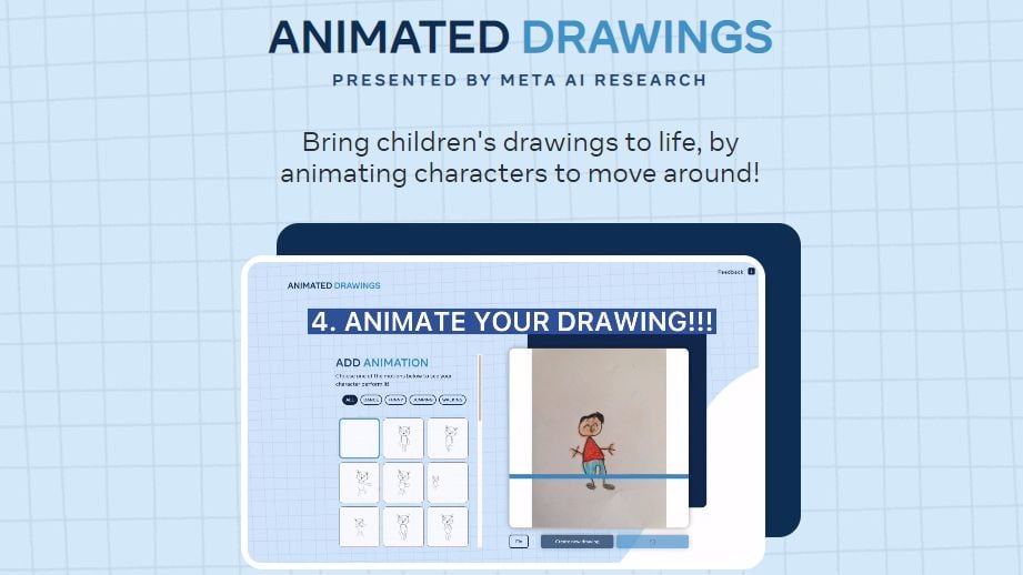 Meta abre código de IA que convierte dibujos en animaciones