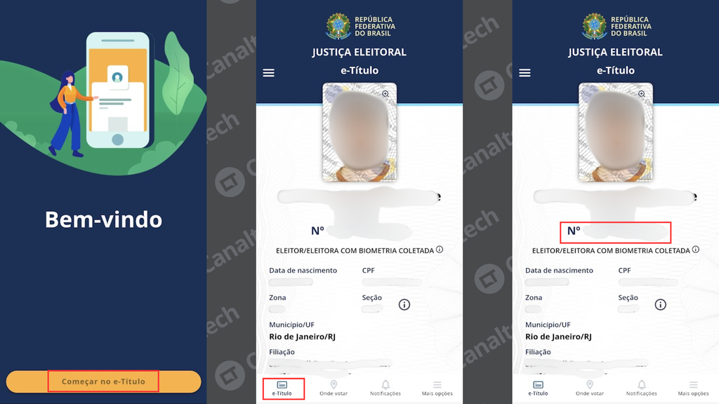 Como verificar o número do título de eleitor pelo e-Título (Imagem: Captura de tela/Bruno De Blasi/Canaltech)