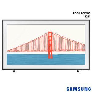 Smart TV Samsung The Frame QLED 4K 55", Slim Frame, com Modo Arte, Molduras Customizáveis e Conexão Única - 55LS03A