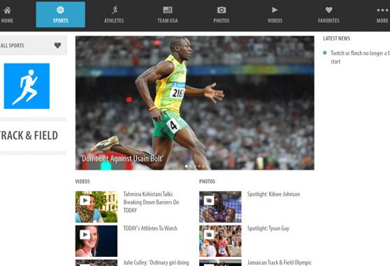Screenshot app Olimpíadas 2012 Screenshot app Olimpíadas 2012