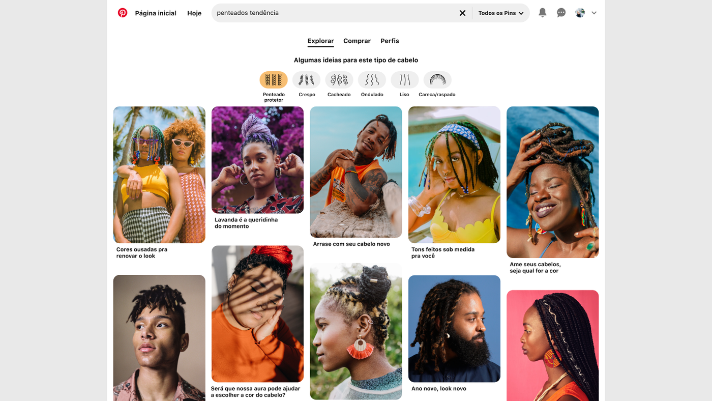 Pinterest bringt Suchfilter für verschiedene Haare nach Brasilien