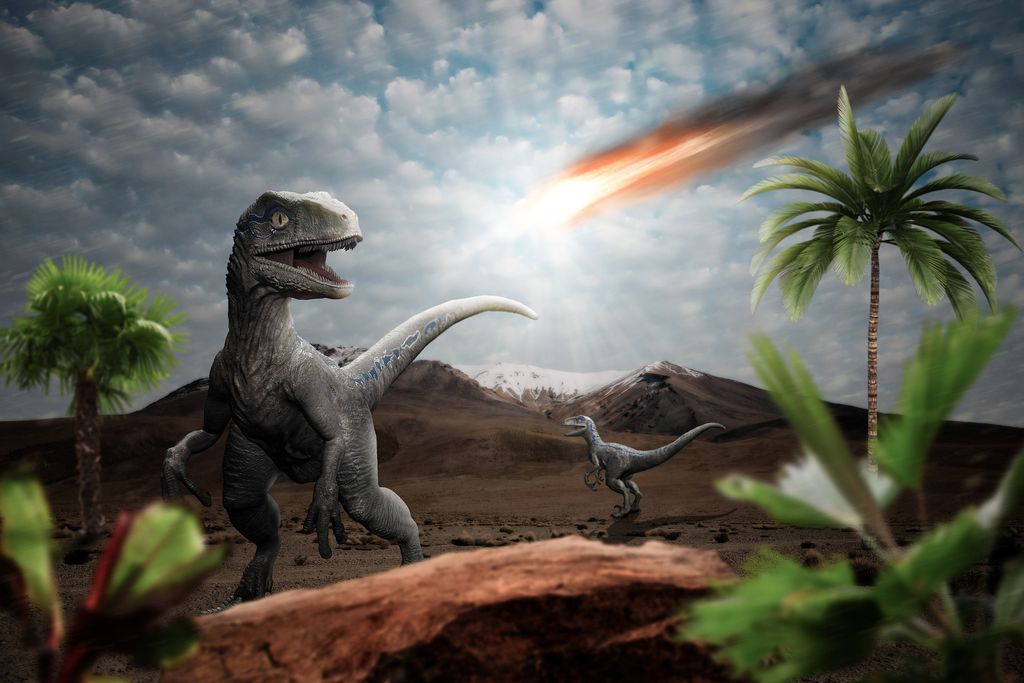 Vida dos dinossauros já estava em risco antes da queda do asteroide, diz estudo
