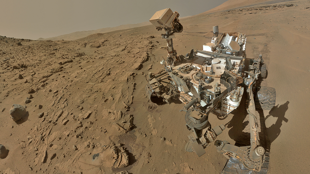 Existe vida em Marte? O rover Curiosity ainda não foi capaz de solucionar essa dúvida antiga, mas a NASA tem outras missões planejadas com o objetivo específico de procurar por bioassinaturas no solo marciano (Foto: NASA)
