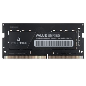 PARCELADO | Memoria Gamer Rise Mode Value, 8GB, 2666MHZ, DDR4, CL17, Para Notebook - RM-D4-8G-2666VN