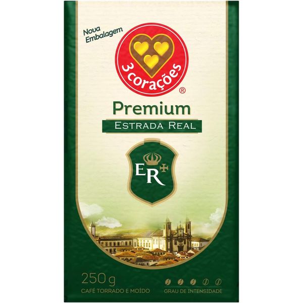 3 Corações Café Torrado E Moído Estrada Real Premium À Vácuo 250G | EXCLUSIVO AMAZON PRIME