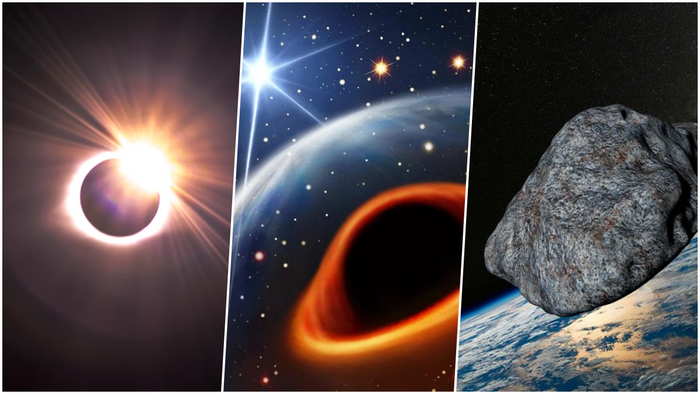 O céu não é o limite! | Eclipse solar, buracos negros, asteroide e+