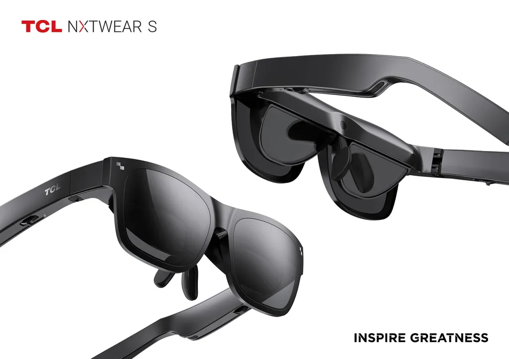 Novos óculos de realidade aumentada da TCL chegam ao mercado este ano (Imagem: Divulgação/TCL)