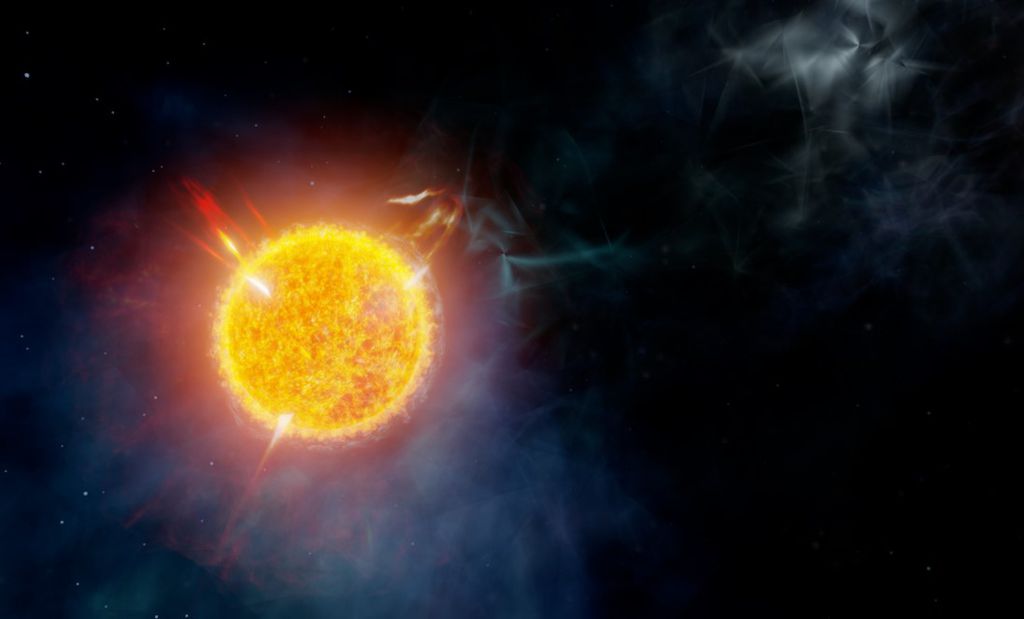 Representação de Betelgeuse (Imagem: Reprodução/INAF Osservatorio Astronomico di Palermo/S. Orlando)