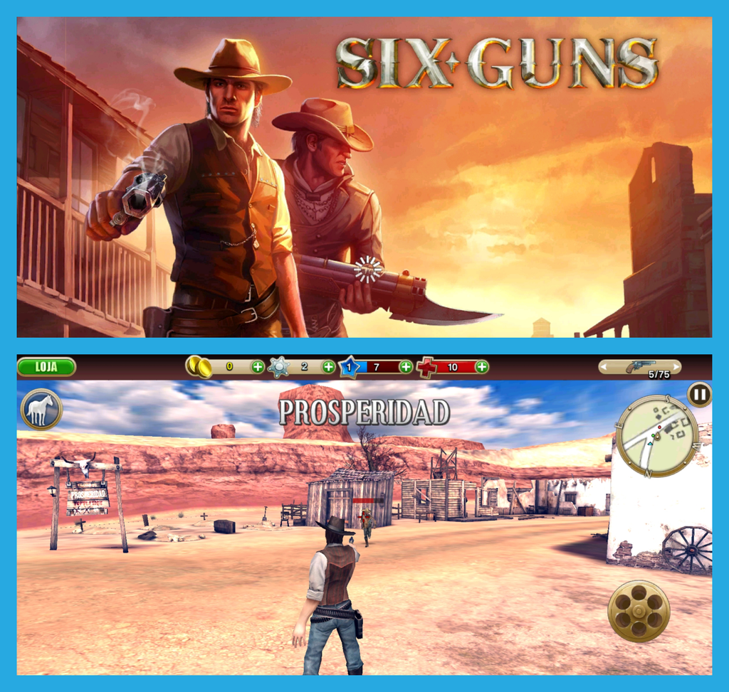 NOVO JOGO MUNDO ABERTO DE FAROESTE PARA ANDROID/IOS - Guns & Spurs 