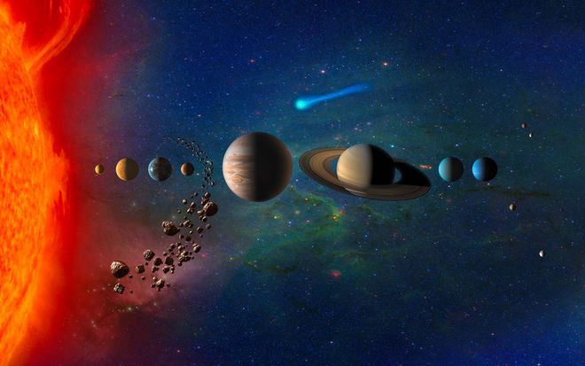 Todos os corpos do Sistema Solar influenciam a órbita da Terra com "puxões" gravitacionais (Imagem: Reprodução/NASA)