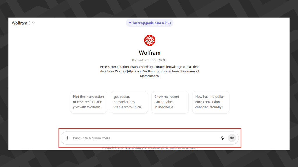 Chat do GPT Wolfram
