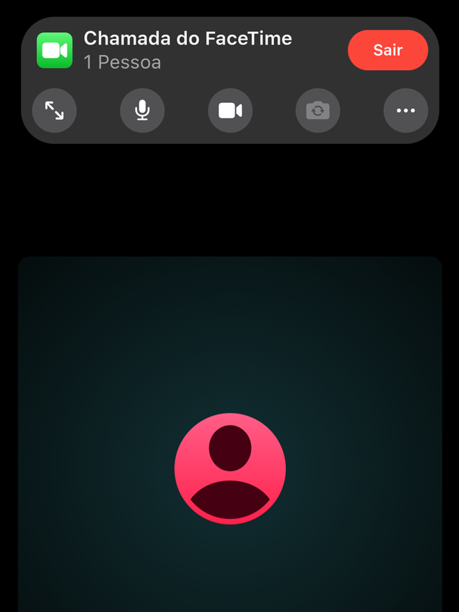Comece a participar da chamada no FaceTime (Imagem: André Magalhães/Captura de tela)