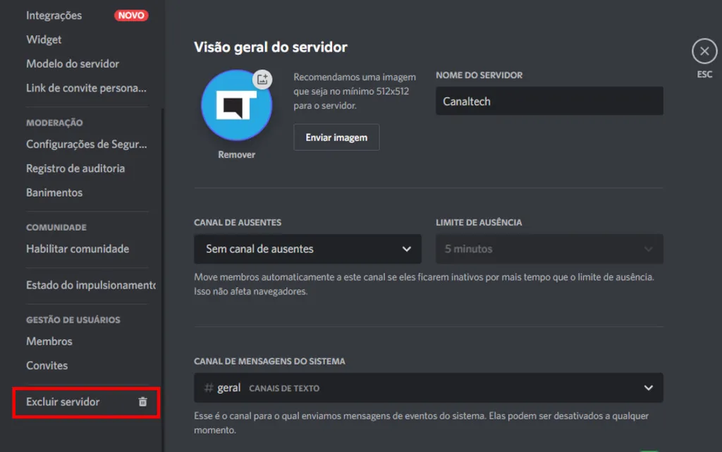 Como sair de um servidor no Discord - Canaltech