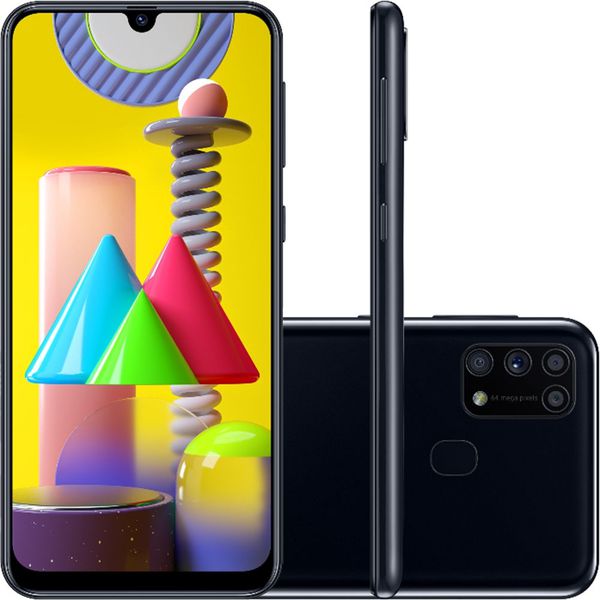 Smartphone Samsung Galaxy M31 128GB Dual Chip Android 10.0 Tela 6.4" Octa-Core 4G Câmera Quádrupla